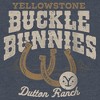 Women's Yellowstone Buckle & Bunnies Horseshoes Dutton Ranch Racerback Tank Top - 2 of 4