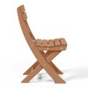 WestinTrends Malibu HDPE Outdoor Patio Modern Folding Dining Chair - 4 of 4