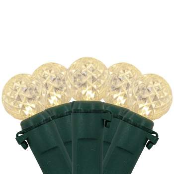Northlight LED G12 Berry Christmas Lights - 16' Green Wire - Warm White - 50 ct