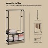 Portable Heavy Duty Garment Rack with Shelves - Freestanding Clothes Hanger for Bedroom Storage - 4 of 4
