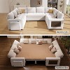 Dyonery 8 Seat Modular Sectional Sleeper Sofa, Pull-Out Bed, Reclining Backrest, USB Ports, Side Table, LED Lighting & Storage Seats - 2 of 4