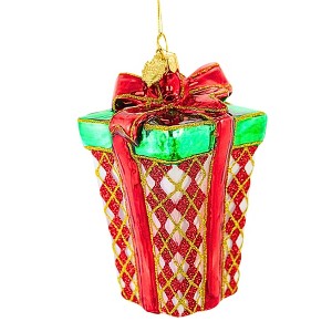 Huras Family 4.0 Inch Surprise Gift Box Christmas Present Tree Ornaments - 1 of 3