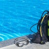 Swimline Cub Swimming Pool or Spa Children's Sport Goggles 6" - Black/Gray - 2 of 3