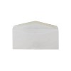 JAM Paper Gummed Window #10 Business Envelopes 4 1/8" x 9 1/2" Smooth White 1633173C - 3 of 3