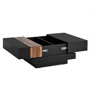 Bella Depot Square Coffee Table with Sliding Tabletop - 1 of 4