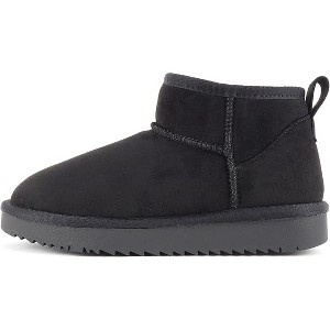 Soda Women's Mute Faux Fur Lined Mini Boot - 1 of 4