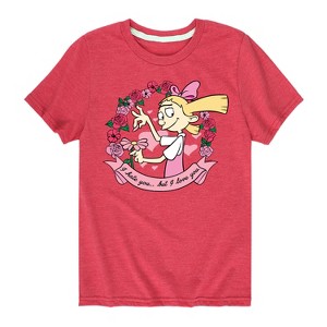 Boys' - Hey Arnold! - Valentine's I Love You Short Sleeve Graphic T-Shirt - 1 of 4