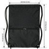 Outdoor Drawstring Backpack - Lightweight, Waterproof and Spacious for Fitness, Hiking, Camping and Travel - 2 of 4
