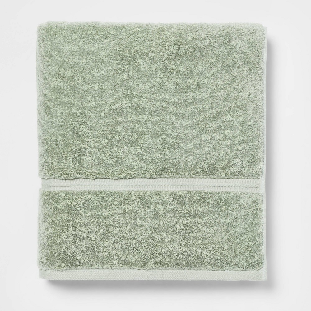 Photos - Towel Spa Plush Oversized Bath  Light Mint - Threshold™