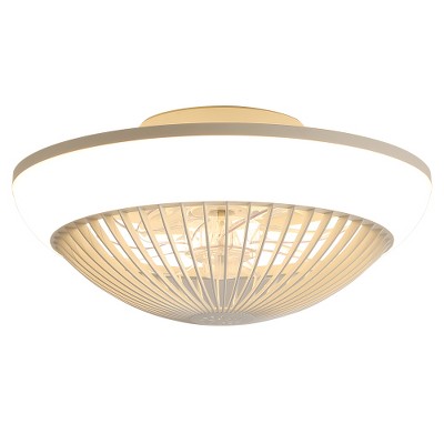 BestParts 15" Modern Cone Ceiling Fan with RGBIC Dimmable Light - 3 Color Modes, Quiet Motor