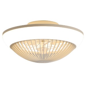 BestParts 15" Modern Cone Ceiling Fan with RGBIC Dimmable Light - 3 Color Modes, Quiet Motor - 1 of 4