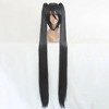 Unique Bargains Women's Wigs 51 inches Black with Wig Cap 1 Pc - 2 of 4