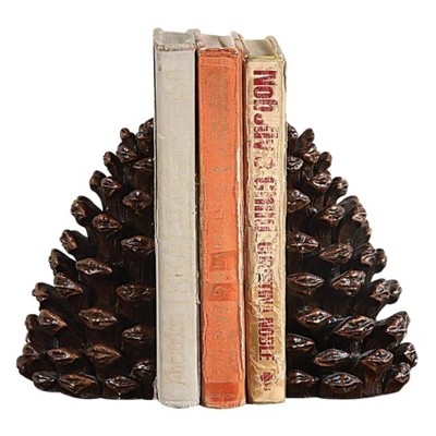 Resin Pinecone Bookends - 3R Studios