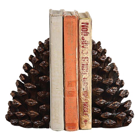 Resin Pinecone Bookends - Storied Home : Target