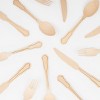 Meri Meri Elegant Gold Foil Detail Wooden Cutlery Set (Pack of 24) - 3 of 4