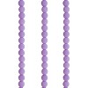 John Bead 138pcs Czech Glass 4mm White Alabaster Velvet Soft Violet Round Bead Strands - 2 of 4