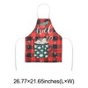 Unique Bargains Christmas Aprons Linen Red Black Green Beige 21.65"x26.77" 1Pcs - 3 of 4