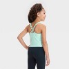 Girls' Strappy Crop Tank Top - All In Motion™ - 2 of 3