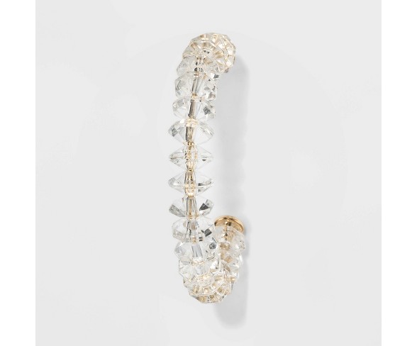 SUGARFIX by BaubleBar Clear Acrylic Hoop Earrings - Clear