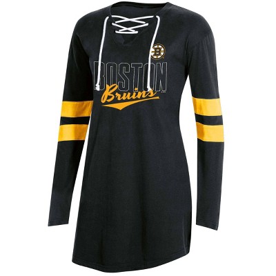  NHL Boston Bruins Women's Laceup T-Shirt - S 