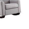 34.25" Denzell Active Sitting Chair Light Gray Linen - Acme Furniture - 4 of 4