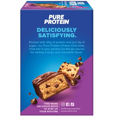 Pure Protein 20g Protein Bar - Chewy Chocolate Chip - 12pk_3