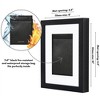 Americanflat 8x10 Picture Frame with 7x9 Fire-Resistant Pouch to Safeguard Documents and Valuables, Storage Box with Shatter-Resistant Glass, Black - 2 of 4