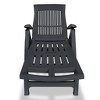 vidaXL Sun Lounger Anthracite Plastic Standard Foldable Sun Lounger - 2 of 4