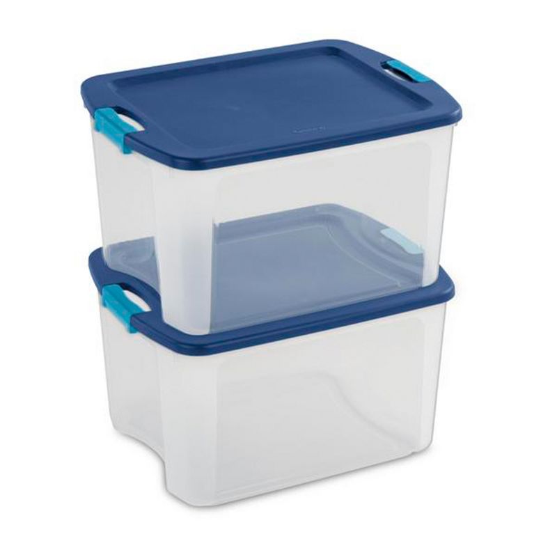 Sterilite 18 Gallon Stackable Latch and Carry Plastic Storage Container with Indexed Lids for Home, Office, Closet, Playroom, & Garage, 4 of 7