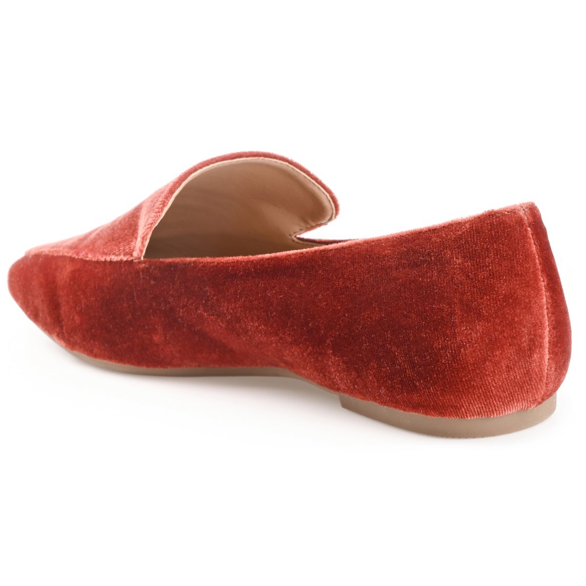 Женские туфли Journee Collection Women's Silas Slip On Square Toe Loafer Flats Rust 10 — фото 7