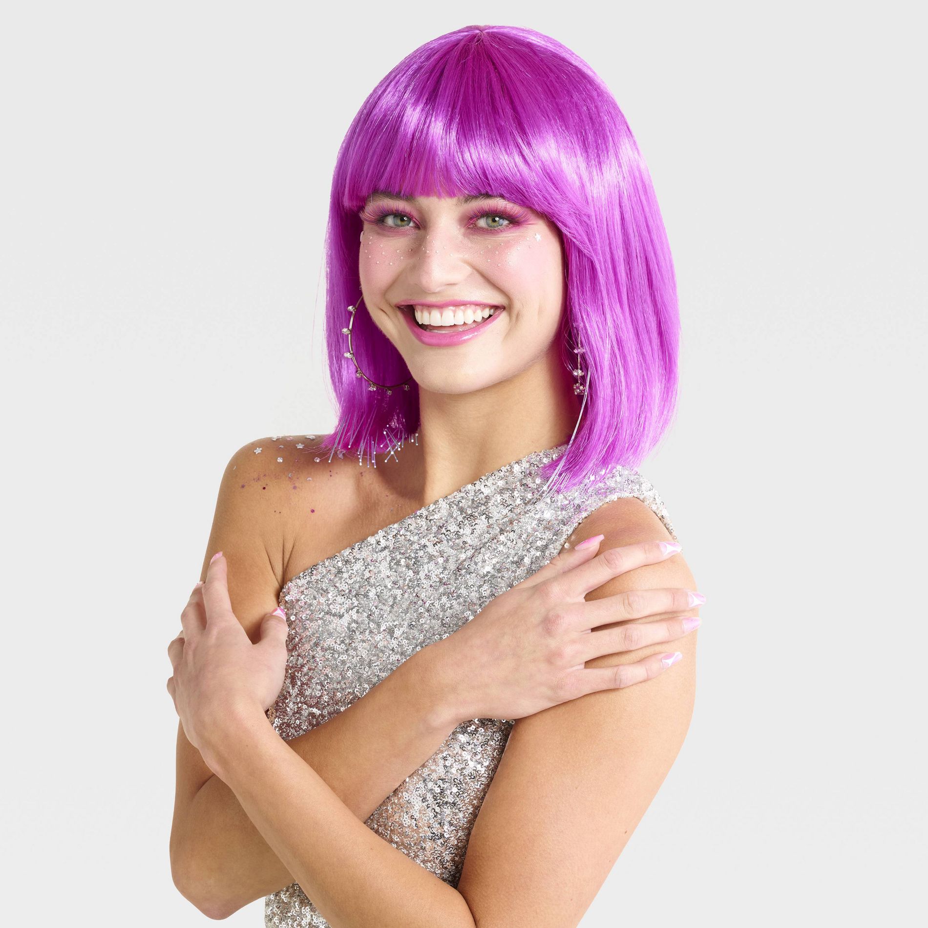 Light-Up Halloween Costume Wig - Hyde and EEK! Boutique™ Purple