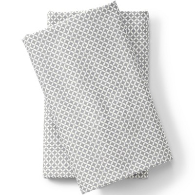 Lands' End Supima Cotton No Iron Sateen Printed Pillowcases - 400 Thread Count