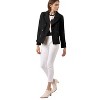 INSPIRE CHIC Women's Notched Lapel Double-Breasted Pea Coat - 3 of 4
