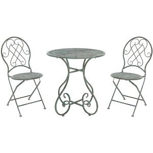 Adriel 3Pc Bistro Set - Outdoor - PAT5031 - Safavieh - 1 of 4