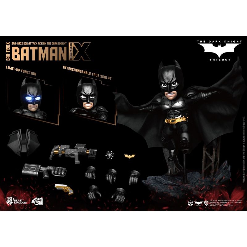 Warner Bros The Dark Knight Batman Deluxe Version (Egg Attack Action), 1 of 9