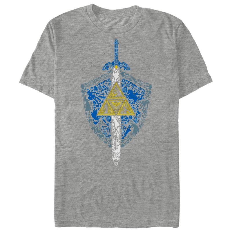 Men's Nintendo Legend of Zelda Hidden Pattern T-Shirt, 1 of 6