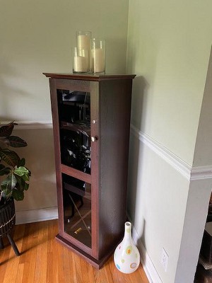 Corner bar cabinet online with lock