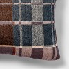 Lumbar Woven Grid Pillow Neutral/Navy/Tan - Threshold designed with Studio McGee - 2 of 3