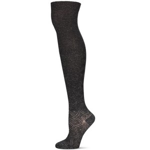 Memoi Women's Dashing Diamond Over The Knee Warm Cotton Blend Sock - 1 of 4