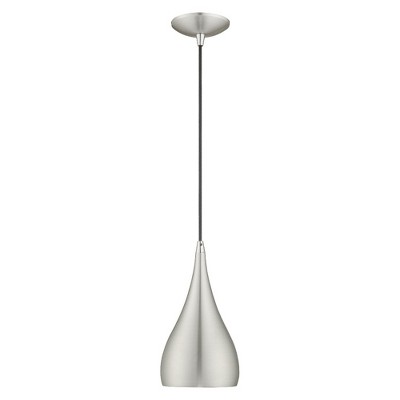 Elegant Mini Spades Pendant Light in Brushed Aluminum