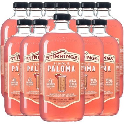 Stirrings Simple Paloma Cocktail Mix 750ml Bottles - Real Juice No Preservatives - 45 Calories - Drink Mixer