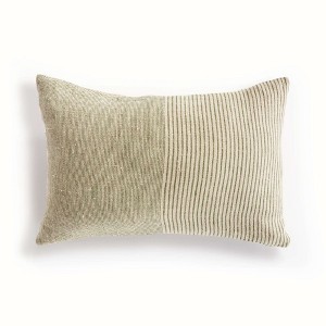 Plum & Post Otis Pinstripe Lumbar Pillow - 1 of 4