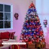 Costway 5/6/7/8 FT Artificial Christmas Tree with 250/370/500/650 RGB LED Lights 584/1054/1436/1936 Branch Tips - 2 of 4
