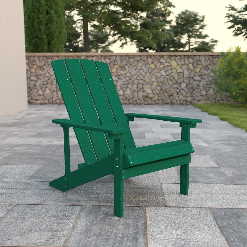 Flash Furniture Charlestown Commercial All-Weather Poly Resin Wood Adirondack Chair, 3 of 10