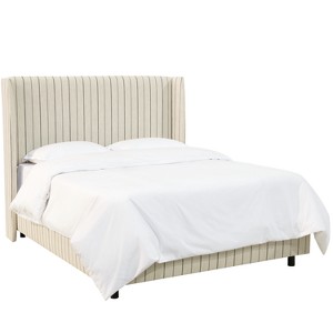 Full Antwerp Upholstered Wingback Bed Fritz Glacier - Project 62