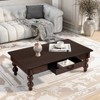 Bella Depot Retro 3-Piece Solid Wood Coffee Table Set with Storage Drawer, Vintage Design for Living Room and Office Decor - 3 of 4