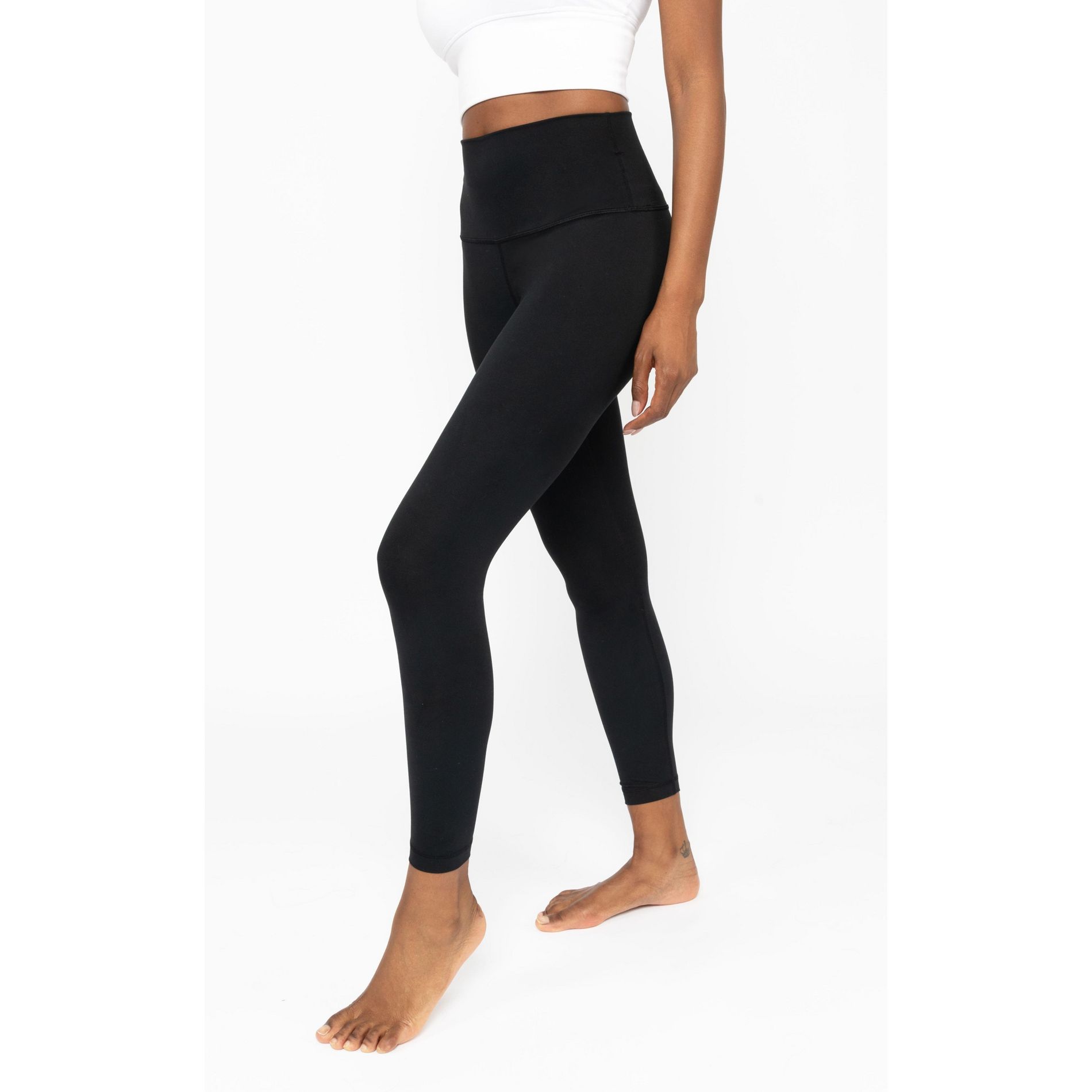 Yogalicious Womens Lux Polygiene High Waist Elastic Free Ankle Legging