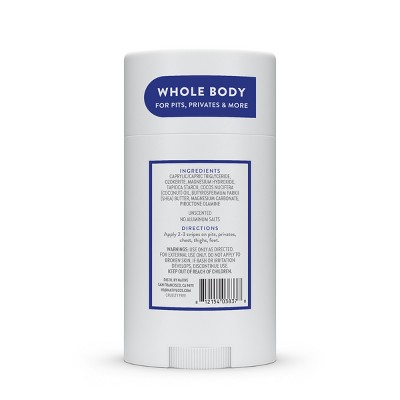 Native Whole Body Deodorant Stick - Unscented - Aluminum Free - 2.3oz