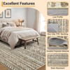 8x10 Area Rugs for Living Room Bedroom Non-Slip Washable Rugs Boho Large Area Rug - 3 of 4