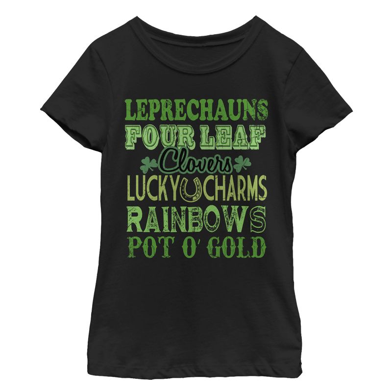 Girl's Lost Gods St. Patrick's Day Favorites T-Shirt, 1 of 4